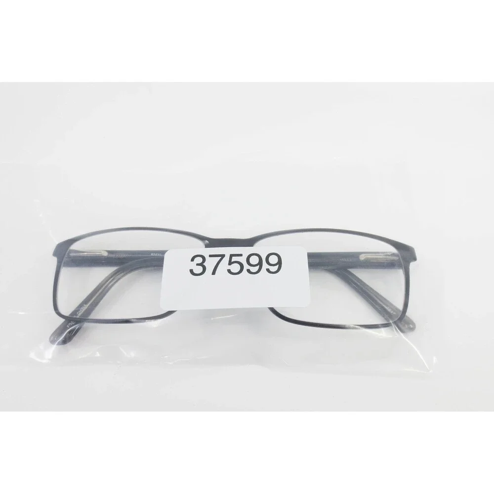 Robert Mitchel XL RMXL 6002 BK Eyeglass Frames Black Grey Rectangle 58-18-150